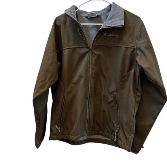 Columbia Mens Interchange Jacket Medium Olive & Grey - Picture 1 of 9